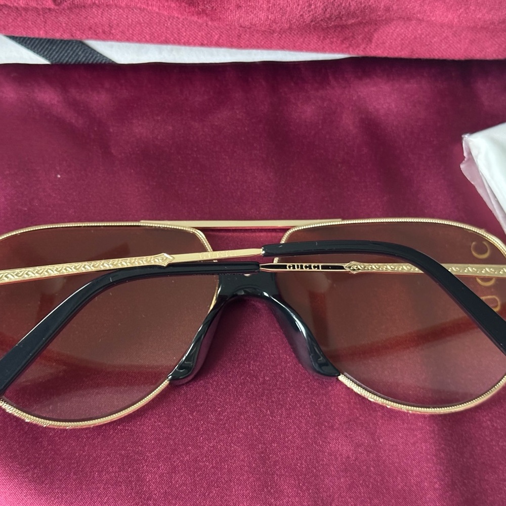 Gucci Gold Sunglasses